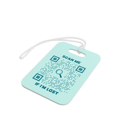 Travel – Luggage Tag – Green – Plane Design – Scan Me If I'm Lost