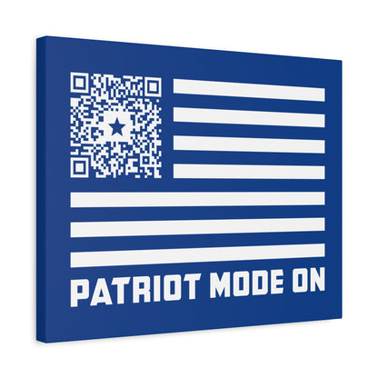 Patriot – Canvas – Dark Blue – Patriot Mode On