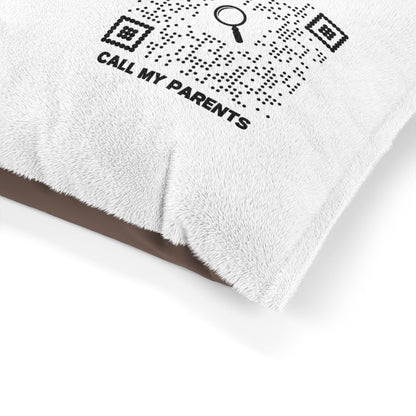 Pet Collection – Bed – White – Scan to Call My Parents
