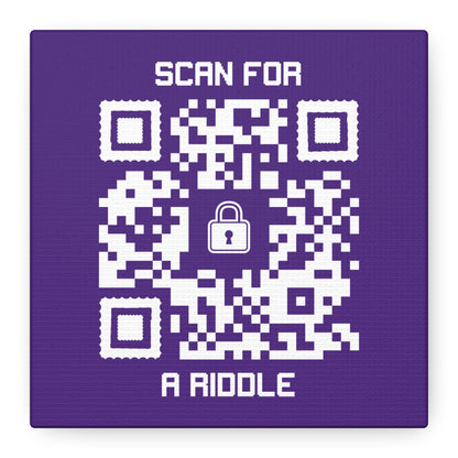 Hidden – Canvas – Purple – Scan for a Riddle
