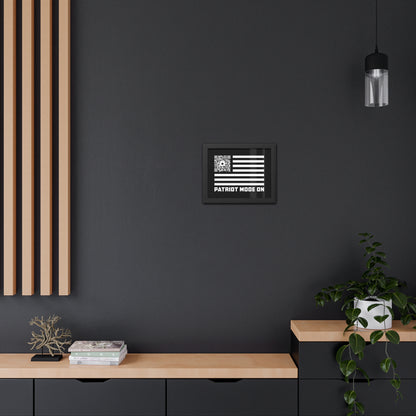 Patriot – Framed Poster – Black – Patriot Mode On