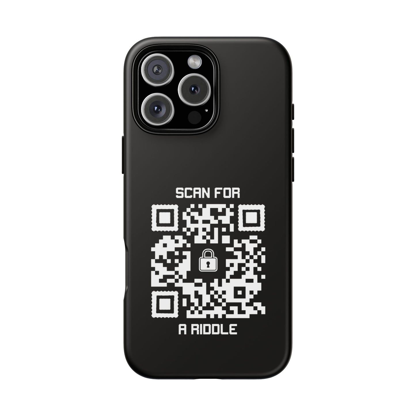 Hidden – Tough Case – Black – Scan for a Riddle