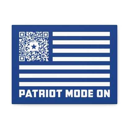 Patriot – Canvas – Dark Blue – Patriot Mode On
