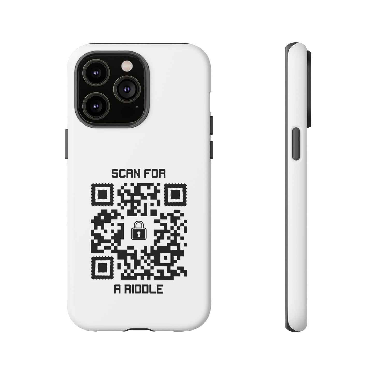 Hidden – Tough Case – White – Scan for a Riddle