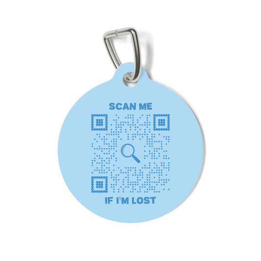 Lost & Found – Tag – Blue – Scan Me If I'm Lost