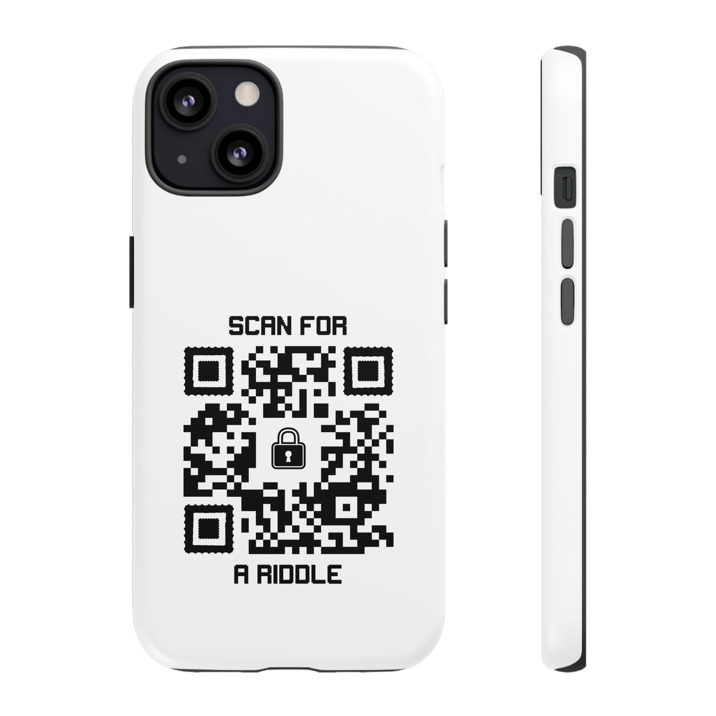 Hidden – Tough Case – White – Scan for a Riddle