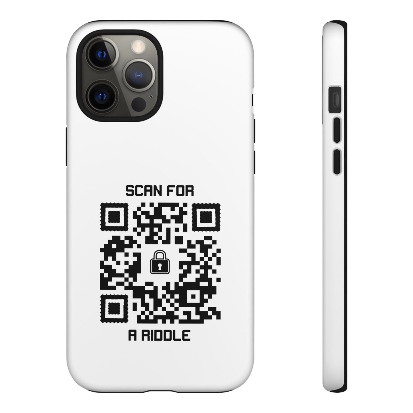 Hidden – Tough Case – White – Scan for a Riddle