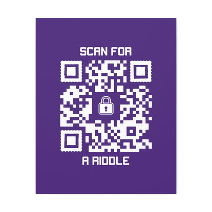 Hidden – Canvas – Purple – Scan for a Riddle