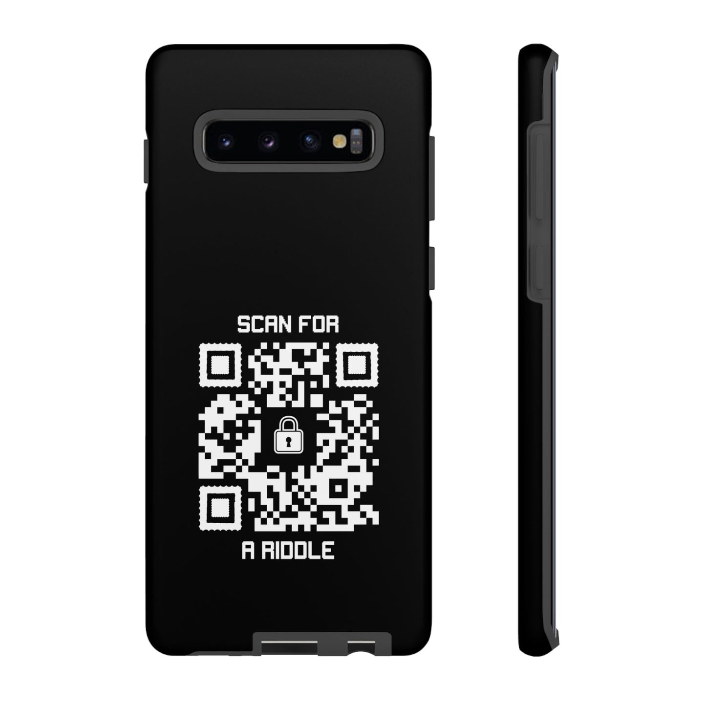 Hidden – Tough Case – Black – Scan for a Riddle