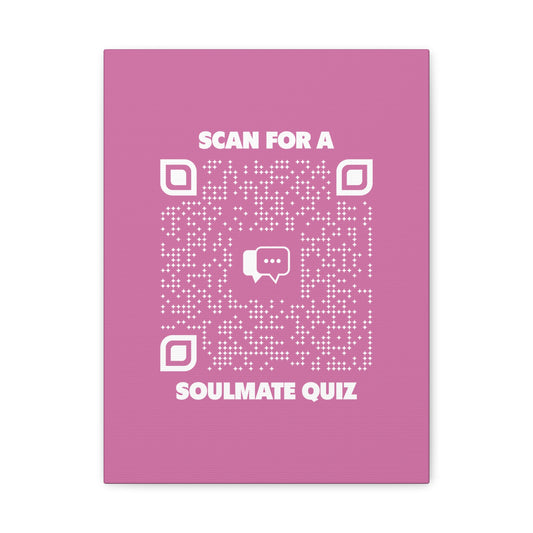 Dating – Canvas – Pink – Scan for a Soulmate Quiz