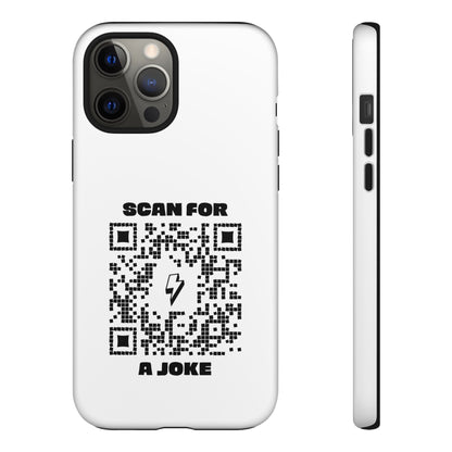 Fun – Tough Case – White – Scan for a Joke