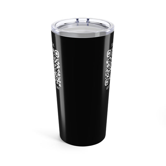 Home & Cozy – Tumbler – Black – Scan for the Quote of the Day