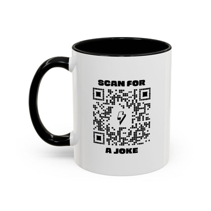 Fun – Mug – Black – Scan for a Joke
