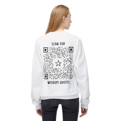 Inspiration – Sweatshirt – Scan for Wisdom Quotes