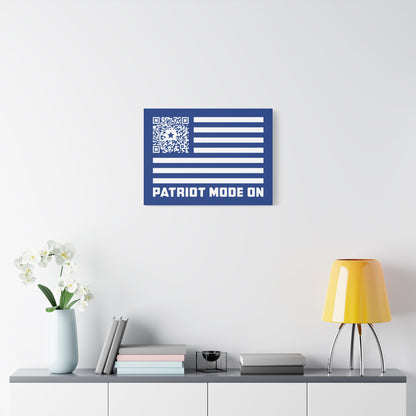 Patriot – Canvas – Dark Blue – Patriot Mode On