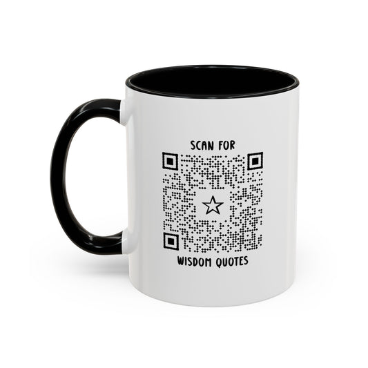 Inspiration – Mug – Black – Scan for Wisdom Quotes