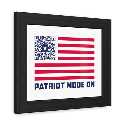 Patriot – Framed Poster – White – Patriot Mode On
