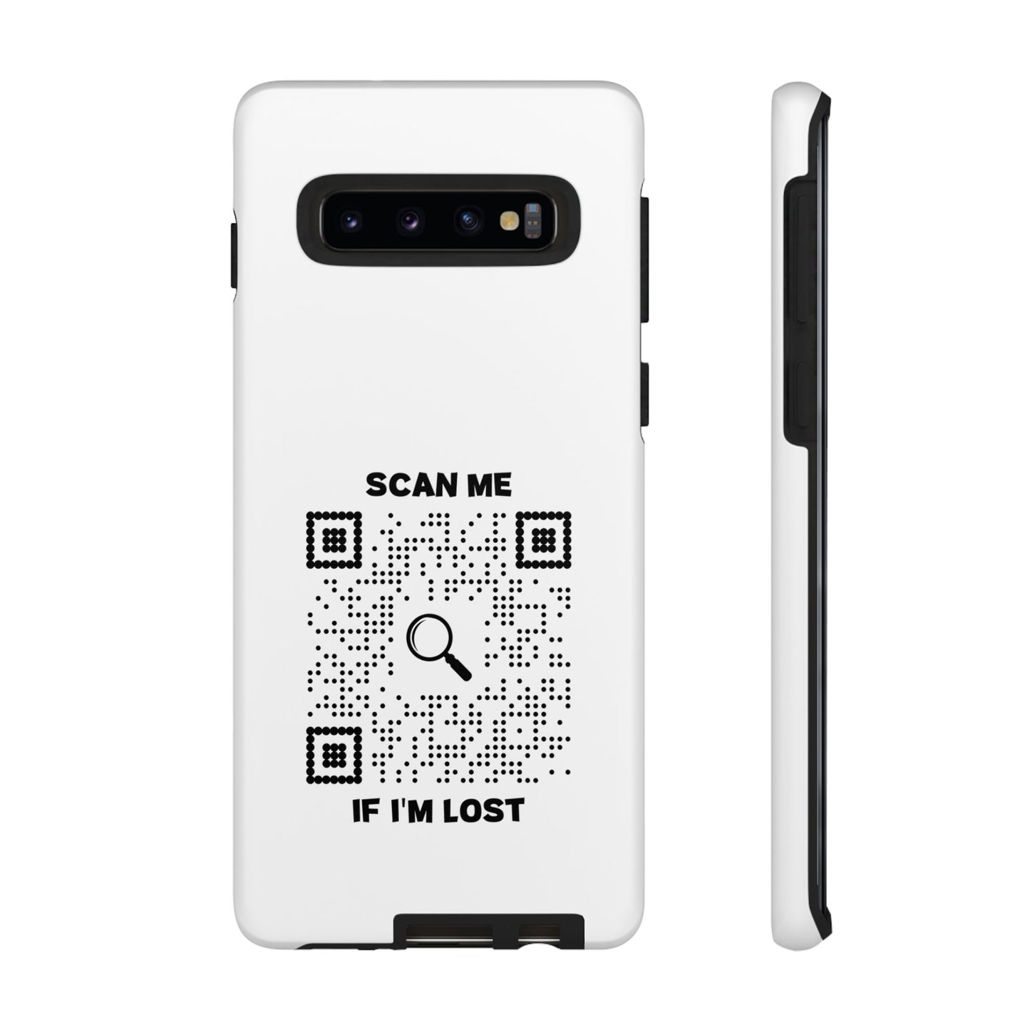 Lost & Found – Phone Case – White – Scan Me If I'm Lost