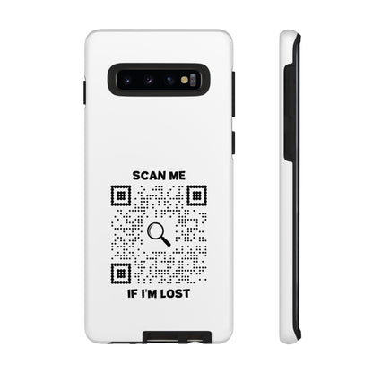 Lost & Found – Phone Case – White – Scan Me If I'm Lost