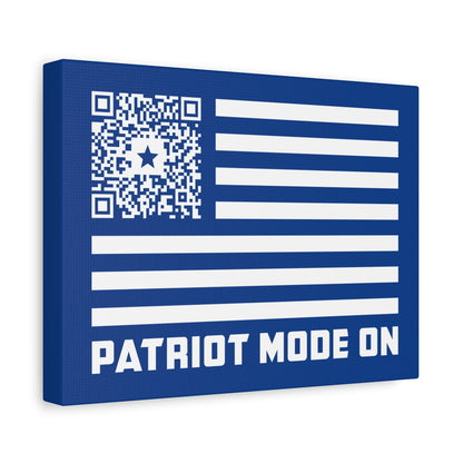 Patriot – Canvas – Dark Blue – Patriot Mode On