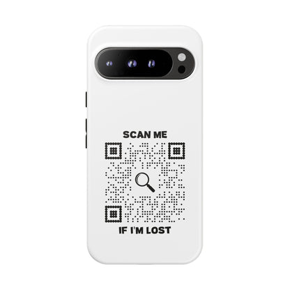Lost & Found – Phone Case – White – Scan Me If I'm Lost