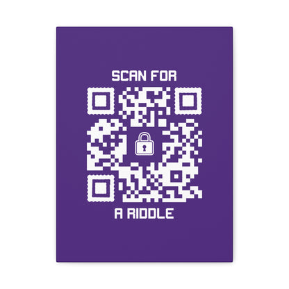 Hidden – Canvas – Purple – Scan for a Riddle