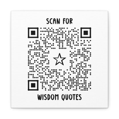 Inspiration – Canvas – White – Scan for Wisdom Quotes
