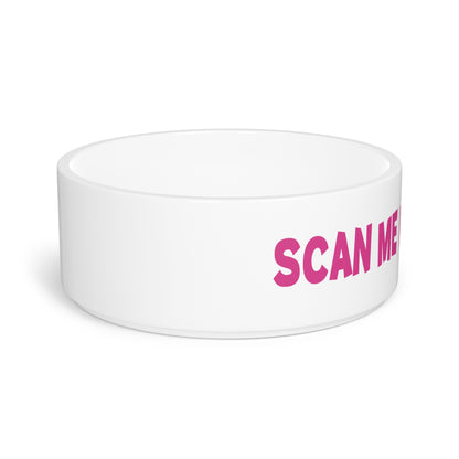 Pet Collection – Pet Bowl – Fuchsia – Scan Me If I'm Lost