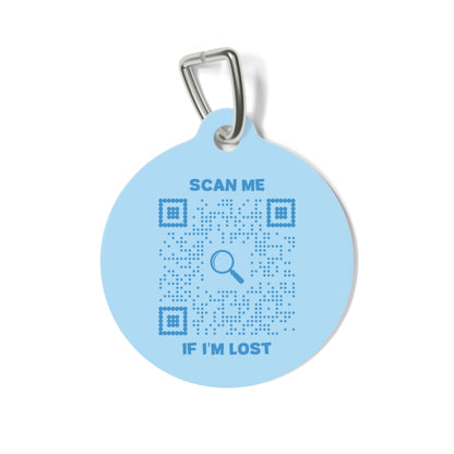 Lost & Found – Cat Tag – Blue – Scan Me If I'm Lost