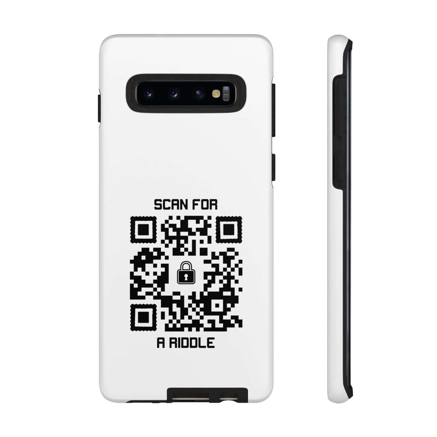 Hidden – Tough Case – White – Scan for a Riddle