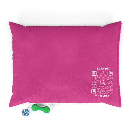 Pet Collection – Pet Bed – Fuchsia – Scan Me If I'm Lost