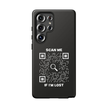Lost & Found – Phone Case – Black – Scan Me If I'm Lost