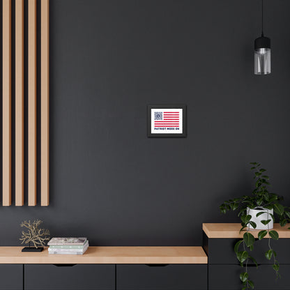 Patriot – Framed Poster – White – Patriot Mode On