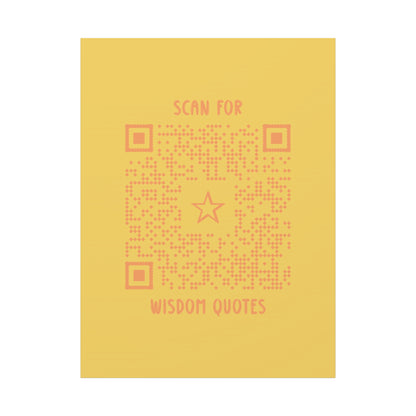 Inspiration – Canvas – Yellow – Scan for Wisdom Quotes