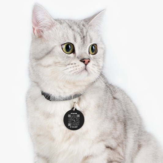 Lost & Found – Tag – Black – Scan Me If I'm Lost
