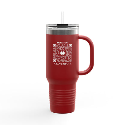 Love – Travel Mug – Scan for a Love Quote