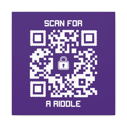 Hidden – Canvas – Purple – Scan for a Riddle
