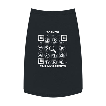 Pet Collection – Tank Top – Black –  Scan to Call My Parents