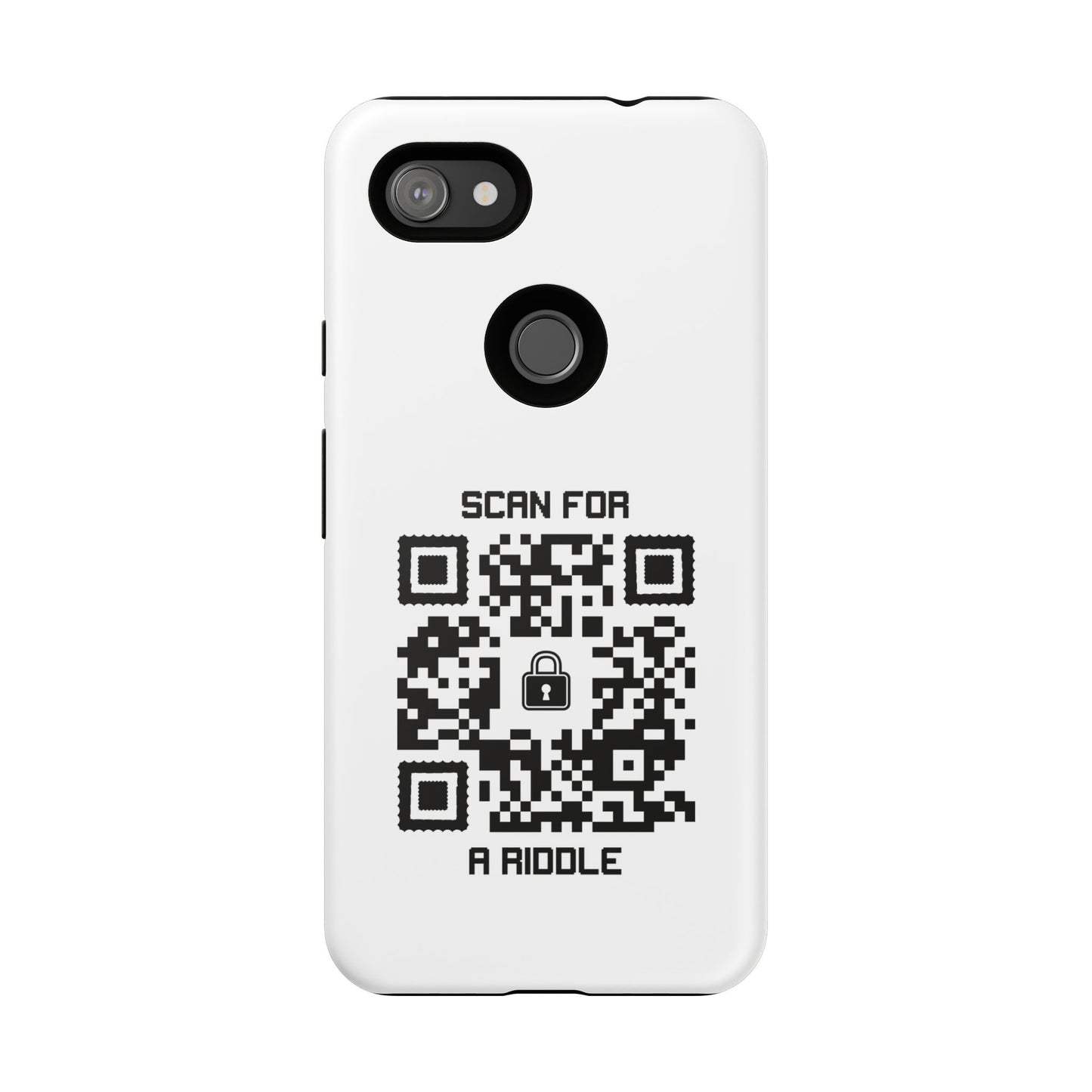 Hidden – Tough Case – White – Scan for a Riddle