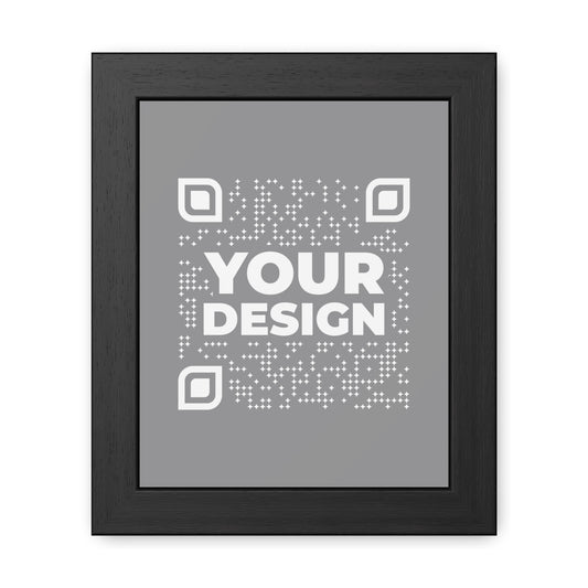 Framed Poster – Grey