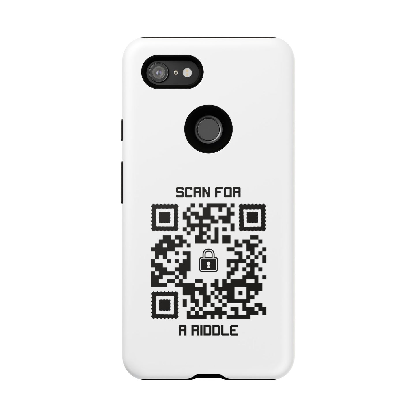 Hidden – Tough Case – White – Scan for a Riddle