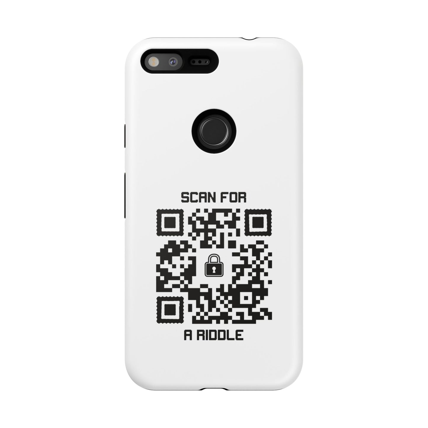 Hidden – Tough Case – White – Scan for a Riddle
