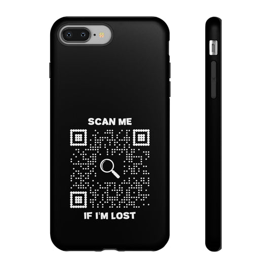 Lost & Found – Phone Case – Black – Scan Me If I'm Lost