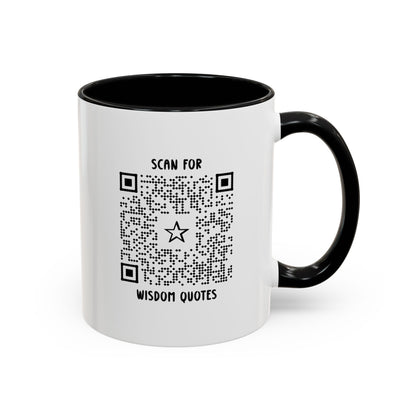 Inspiration – Mug – Black – Scan for Wisdom Quotes