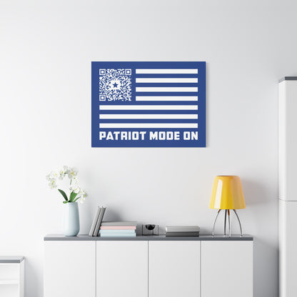 Patriot – Canvas – Dark Blue – Patriot Mode On