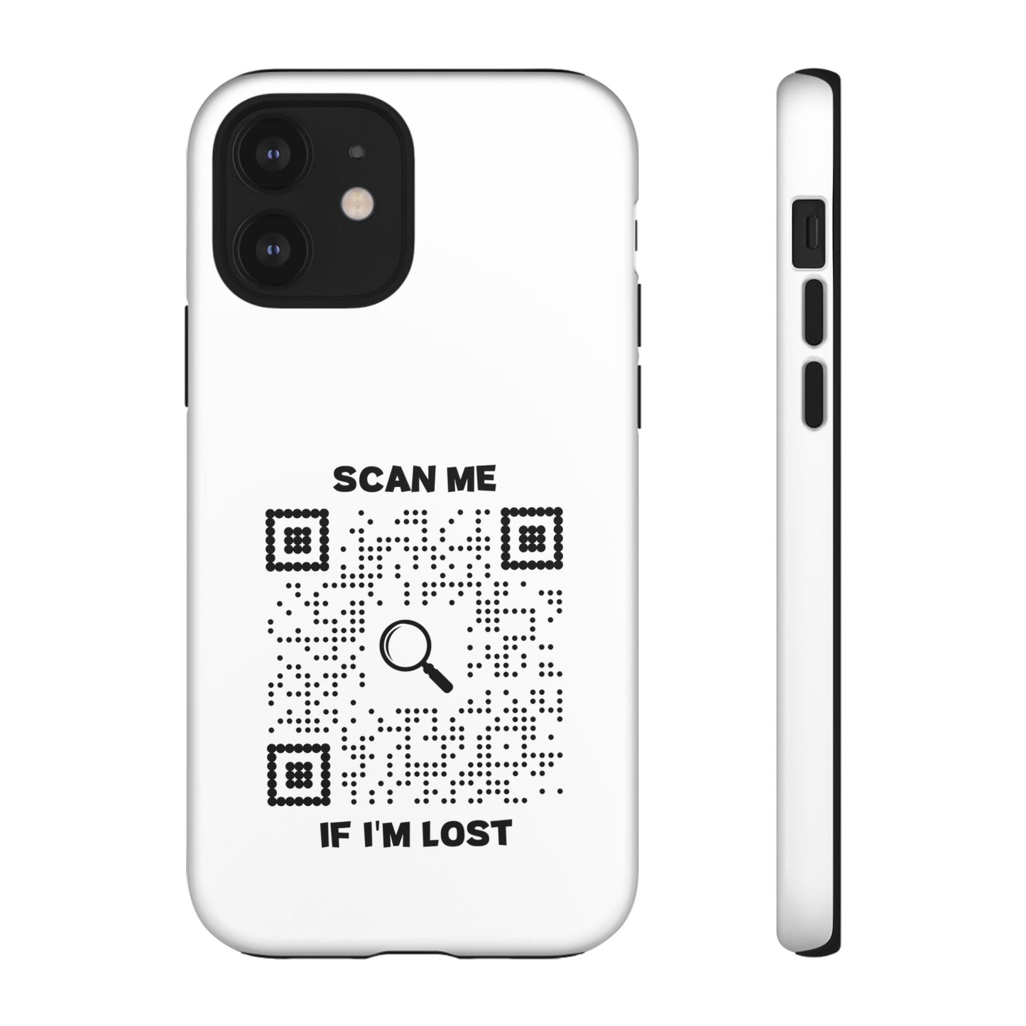 Lost & Found – Phone Case – White – Scan Me If I'm Lost