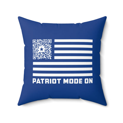 Patriot – Pillow – Dark Blue – Patriot Mode On