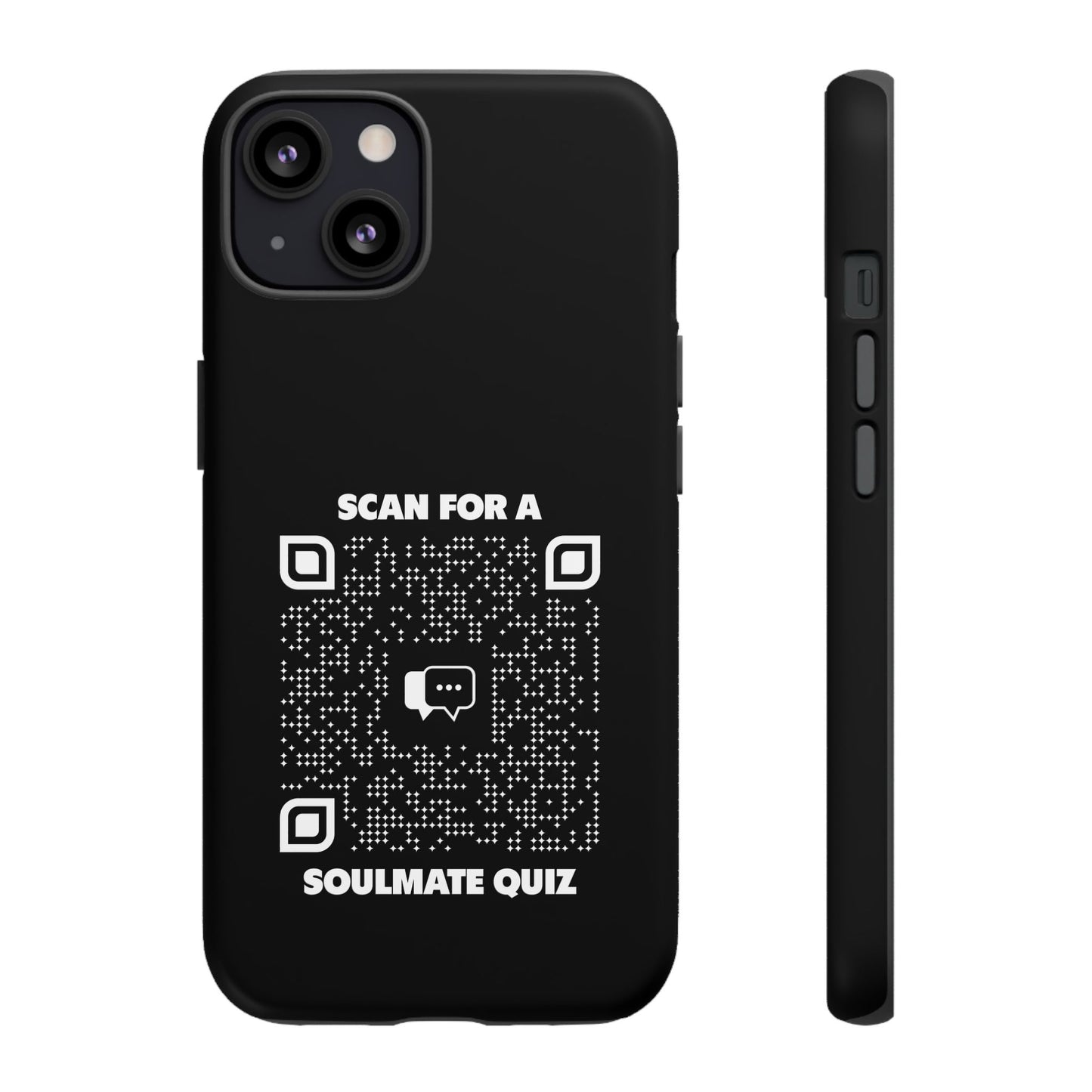Dating – Tough Case – Black – Scan for a Soulmate Quiz