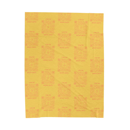 Inspiration – Blanket – Yellow – Scan for Wisdom Quotes