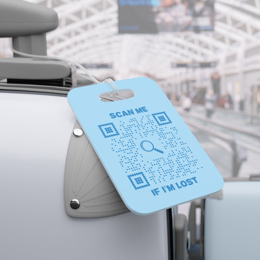 Lost & Found – Luggage Tag – Blue – Scan Me If I'm Lost
